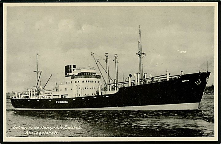 Florida, M/S, DFDS fragtskib. Stenders no. 87027.