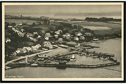 Skærbæk havn ved Fredericia. Stenders / Fredericia Luftfoto no. 539.