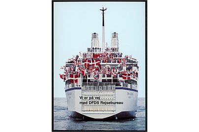 Dana Gloria, M/S, DFDS færge. Fodbold fan-hjemrejse fra Danmarks 5-1 sejr over Norge i VM kvalifikationskamp d. 16.10.1985. 