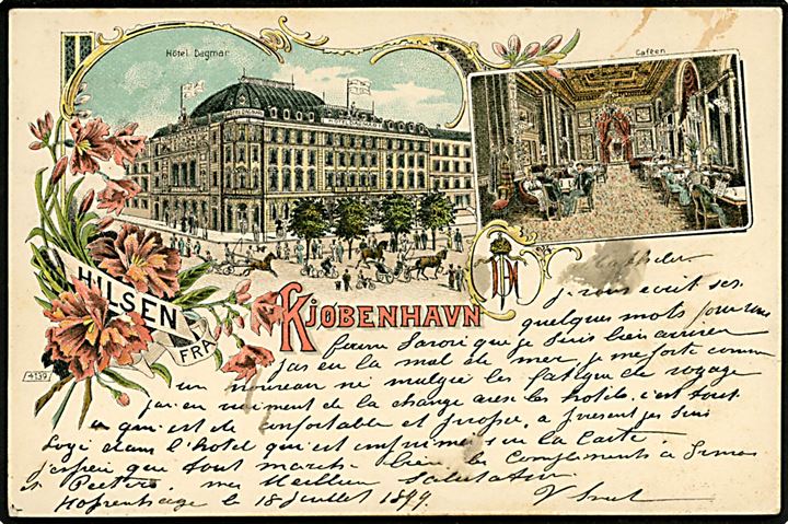 Købh., Hilsen fra Kjøbenhavn med Hotel Dagmar. No. 4139