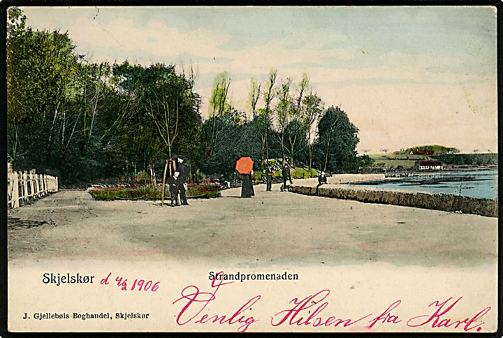 Skælskør, Strandpromenaden. J. Gjellebøl u/no.