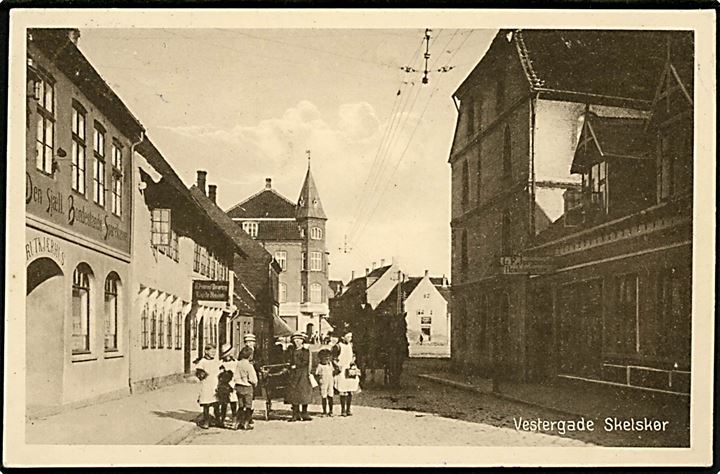 Skælskør, Vestergade. Stenders no. 44370.