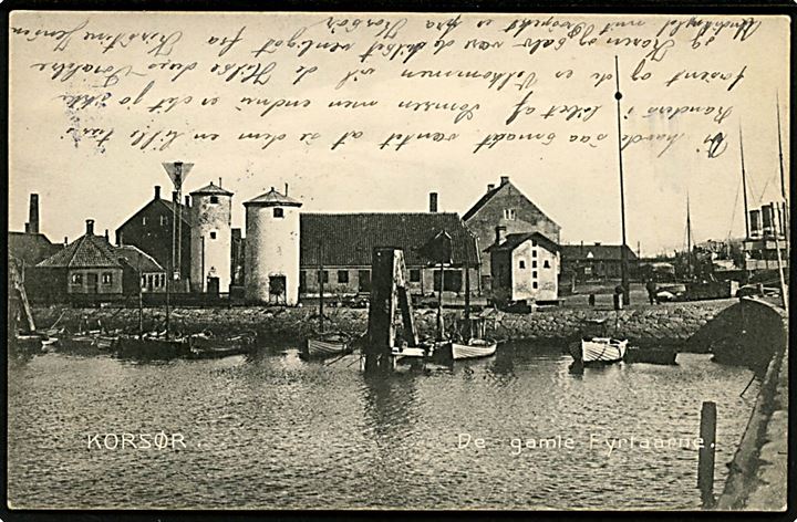 Korsør, de gamle fyrtårne. N. Zachariasen no. 5503.