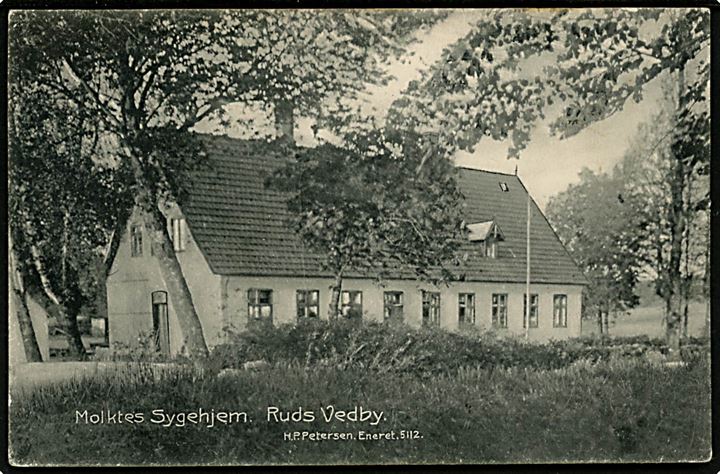 Ruds Vedby. Molktes Sygehjem. H.P. Petersen no. 5112.