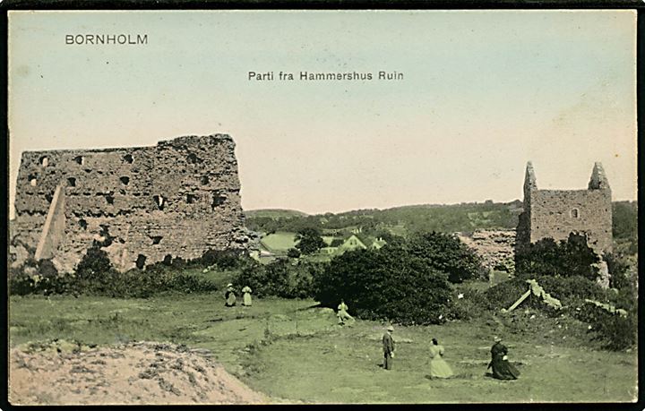 Hammershus ruin. F. Sørensen no. 3658.