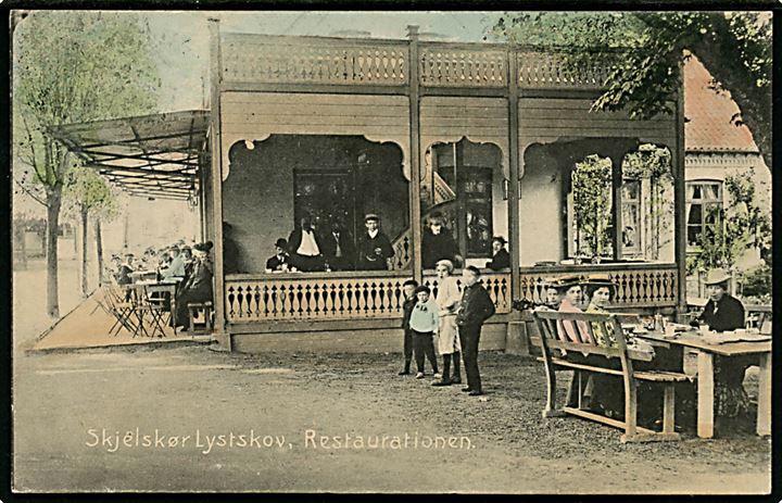 Skelskør. Restaurationen i Lystskoven. J. Gjellebæls u/no.