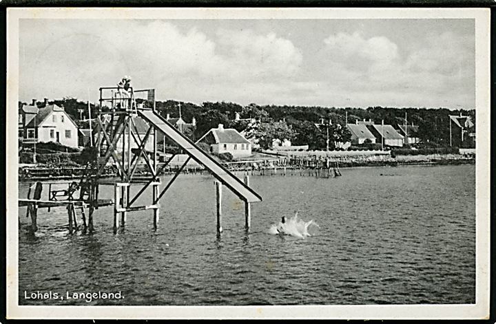 Lohals. Ved badebroen. Stenders Rudkøbing no. 19. 