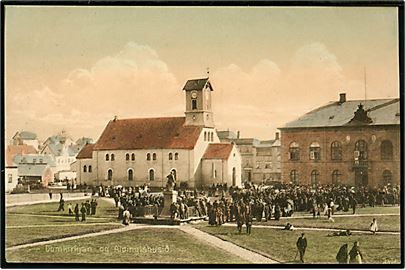 Reykjavik. Domkirke og altingshus. Stenders no. 39406. 