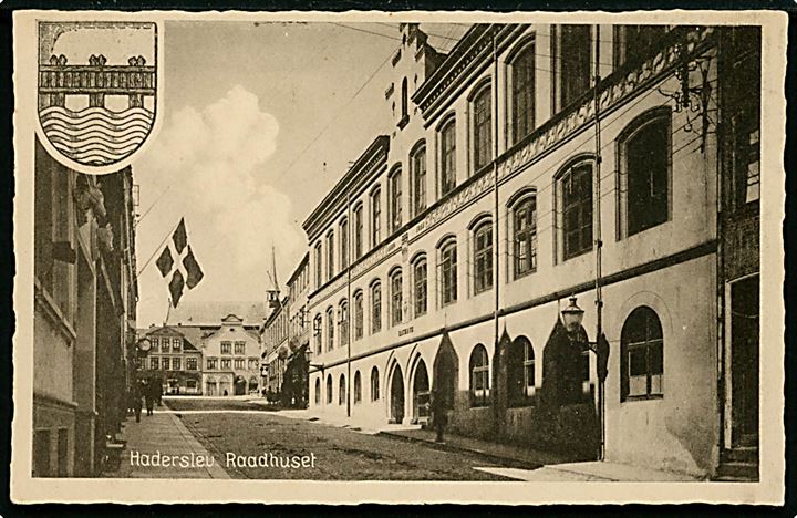 Haderslev, Raadhus og byvåben. Stenders Haderslev no. 9.