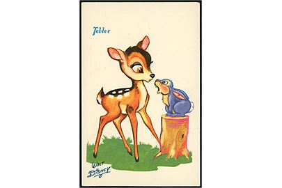 Walt Disney. Stampe og Kaninen fra Bambi. Fransk reklame fra 50'erne, for “Tobler” chokolade. Georges Lang, Paris u/no.