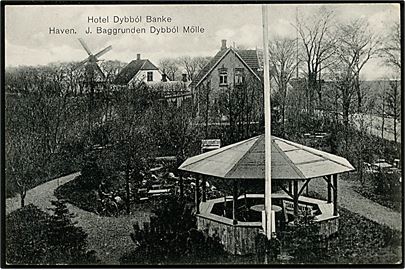 Dybbøl. Hotel Dybbøl Banke med havepavillonen. C.C. Biehl no. 80.