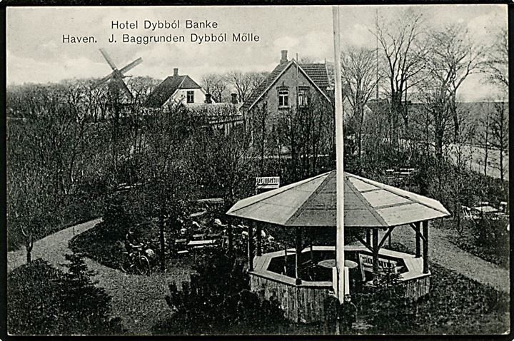 Dybbøl. Hotel Dybbøl Banke med havepavillonen. C.C. Biehl no. 80.