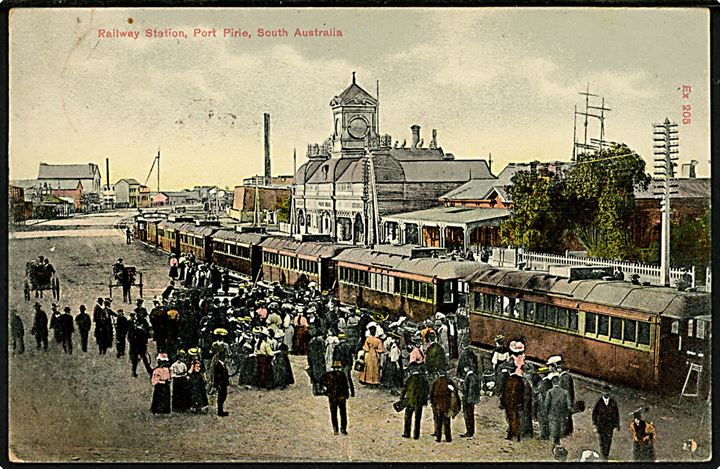 South Australien. Port Pirie jernbanestation. 