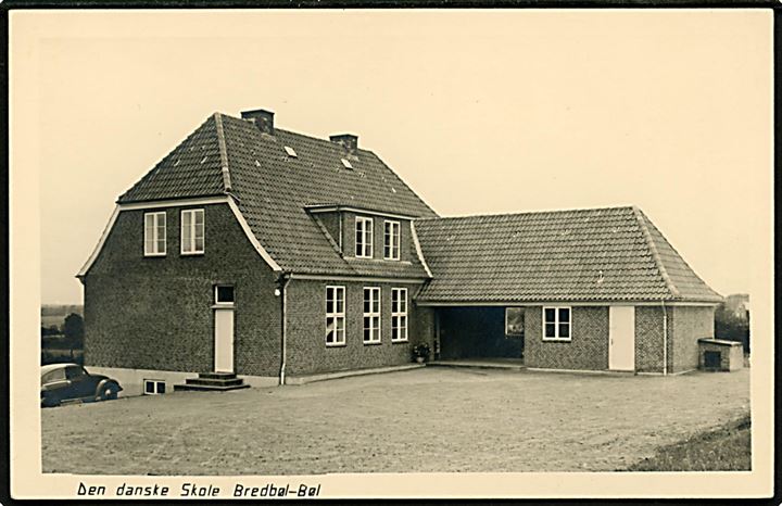 Bredbøl-Bøl. Den Danske Skole. Fotokort u/no.