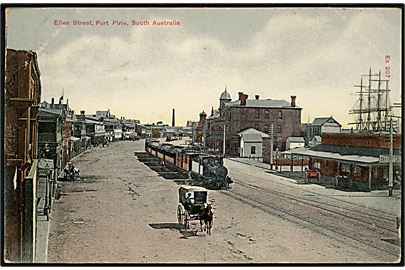 South Australien. Port Pirie med lokomotiv. 