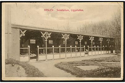 Haslev Sanatorium, liggehallen. Anna Boesen no. 33917.