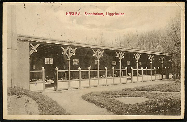 Haslev Sanatorium, liggehallen. Anna Boesen no. 33917.