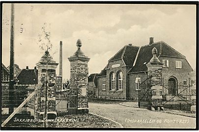 Sakskøbing Sukkerfabrik. Indkørsel og Kontoret. Julius Lund u/no. 