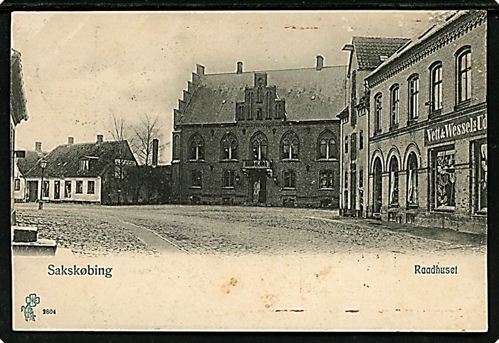 Sakskøbing. Rådhuset. P. Alstrup no. 2804.