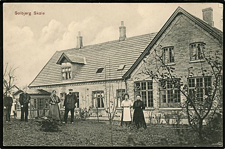 Solbjerg Skole ved Aarhus. L. Poulsen no. 30402.