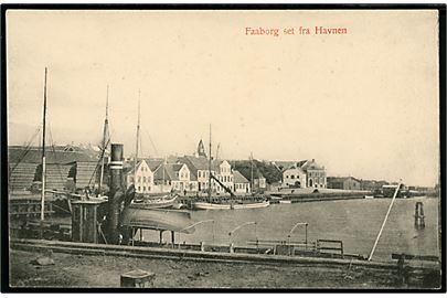 Faaborg set fra Havnen. L. Christensen no. 642.