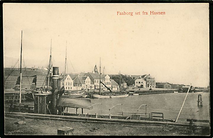 Faaborg set fra Havnen. L. Christensen no. 642.