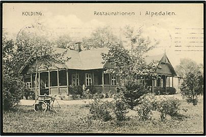 Kolding, Restaurationen i Alpedalen. Stenders no. 1758.