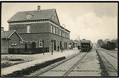 Kastrup. Jernbanestation. Stenders no. 12720.