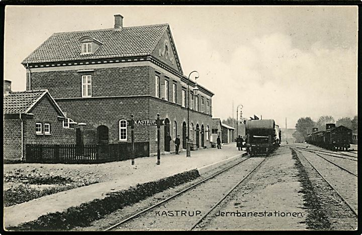 Kastrup. Jernbanestation. Stenders no. 12720.