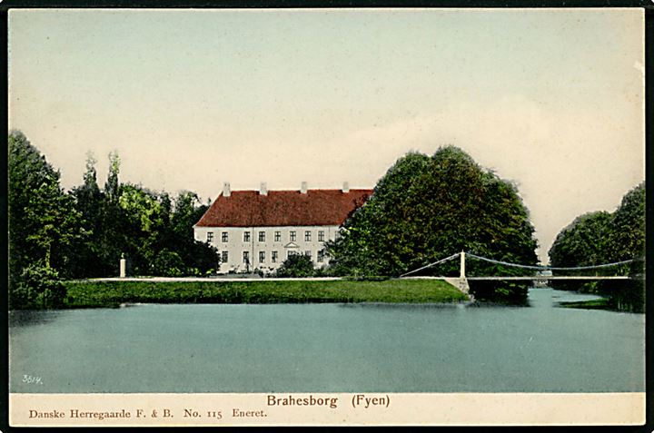 Brahesborg ved Faaborg. Danske Herregaarde, F. & B. No. 115.