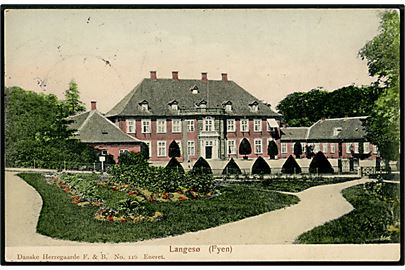 Langesø slot. Danske Herregaarde, F. & B. No. 116.