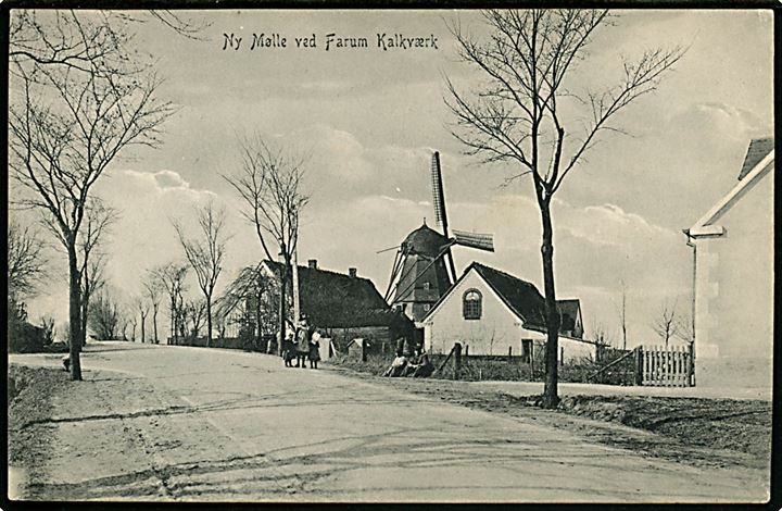 Farum, Ny Mølle ved Farum Kalkværk. P. Alstrup no. 7075.