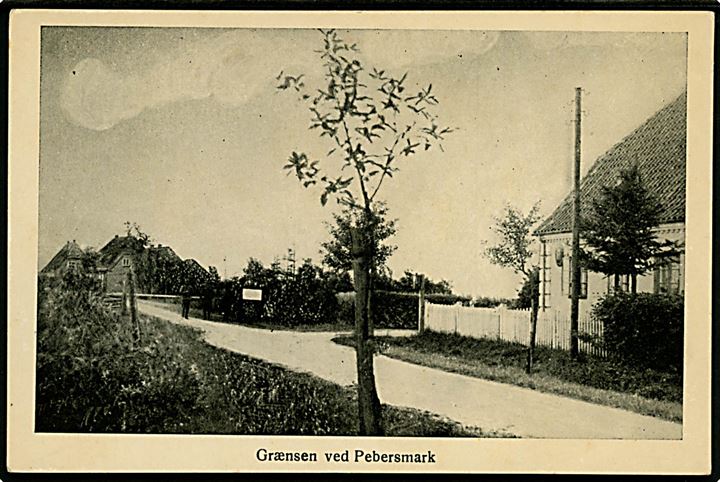 Pebersmark, grænsen med toldsted. C. C. Biehl no. 1035. 