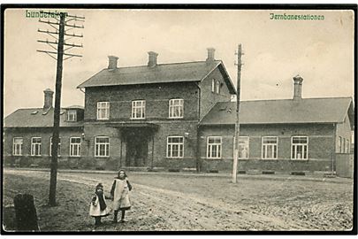 Lunderskov jernbanestation. P. Alstrup no. 3080.