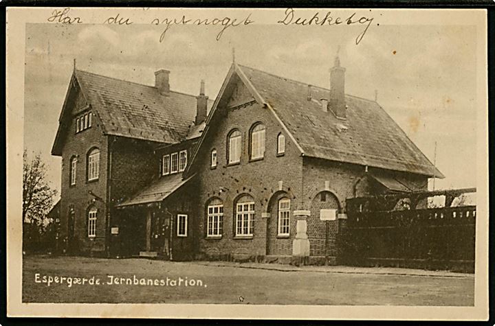 Espergærde jernbanestation. P. Alstrup no. 5258.