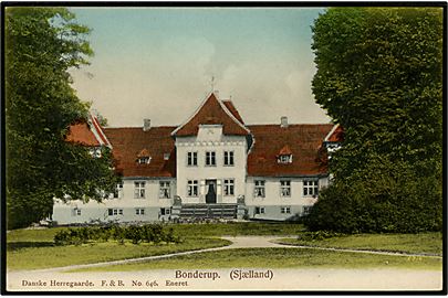 Bonderup, Sjælland. Danske Herregaarde, F. & B. No. 646.