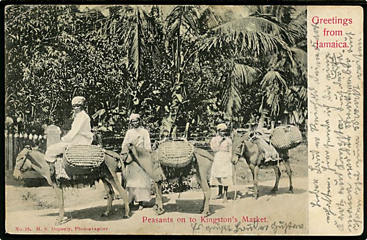 Jamaica, Greetings from, Peasants on to Kingston's Market.