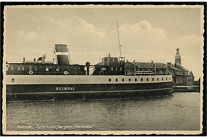 Heimdal, DSB automobilfærge i Korsør. R. Olsen / Kiosken ved banen no. 7078