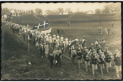 Dybbøl skanse, optog med militærorkester. I. Boisen u/no.