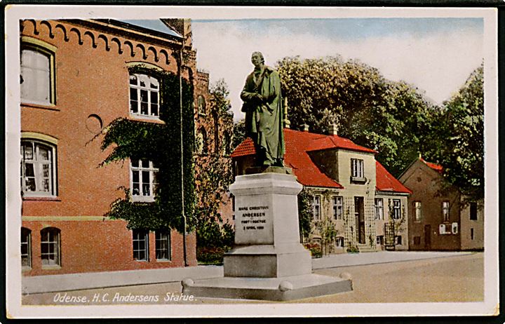 Odense, H. C. Andersen statue. R. Olsen no. 801.