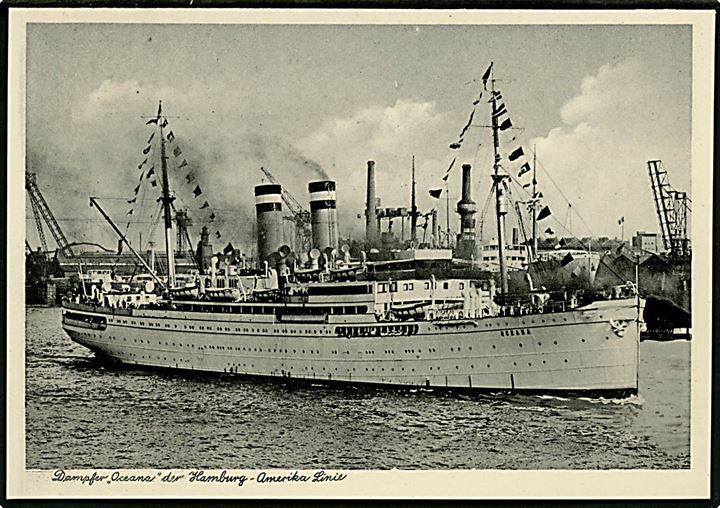 Oceania, S/S. Hamburg - Südamerikanische Dampfschifffahrts-Geselleschaft.