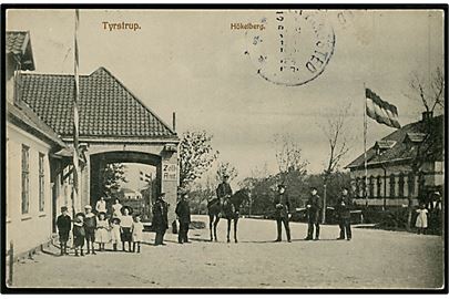 Hökelberg (Høkkelberg), Tyrstrup. Tyske toldsted nær Frederikshøj med grænsevagter. F. Martin u/no.