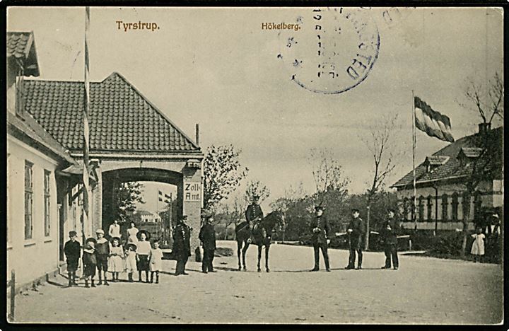 Hökelberg (Høkkelberg), Tyrstrup. Tyske toldsted nær Frederikshøj med grænsevagter. F. Martin u/no.