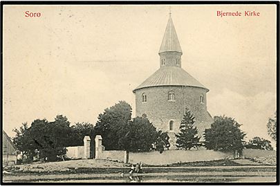 Sorø, Bjernede kirke. Sjællands eneste bevarede rundkirke. W. & M. no. 467.