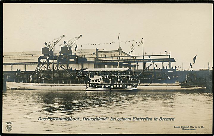 Tysk Handels-ubåd Deutschland i Bremen.