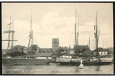 Stubbekøbing, havn med skibe. G. Bruun no. 19333.