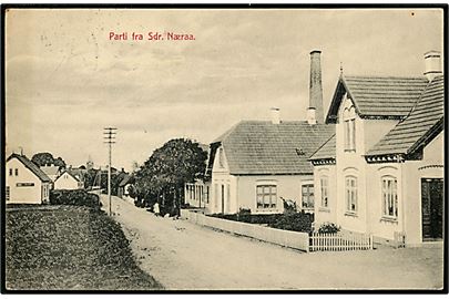 Sdr. Næraa, gadeparti. E. B. Steenstrup no. 34607.