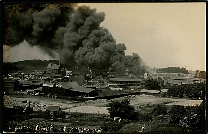 Odense, havnebranden d. 27.7.1925. E. Ravn u/no.