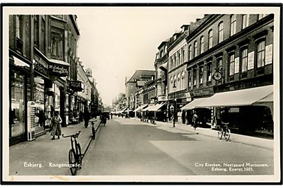 Esbjerg. Kongensgade. City Kiosken ved N. Mortensen no. 3085.