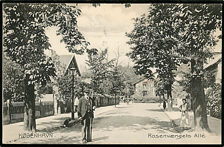 Købh. Rosenvængets Allé. Stenders no. 6109.